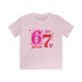 Load image into Gallery viewer, Valentines Six Seven - Youth TeeKids clothesKO Creative Agency LLCXSLight Pink