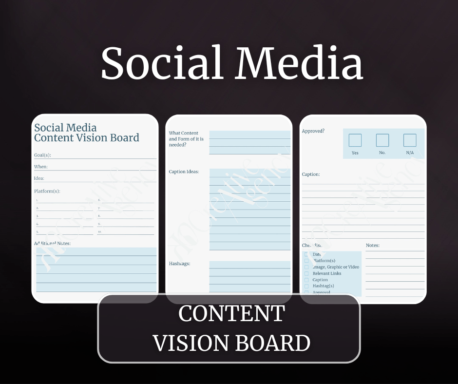 Content Vision Boards - KO Creative AgencyDigital