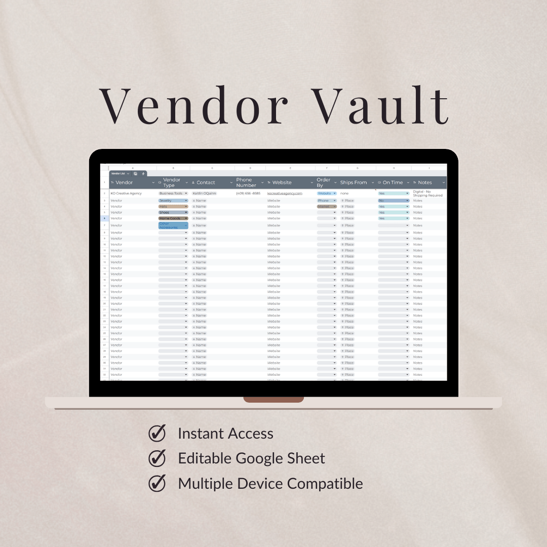 Vendor Vault - KO Creative Agency LLCDigital