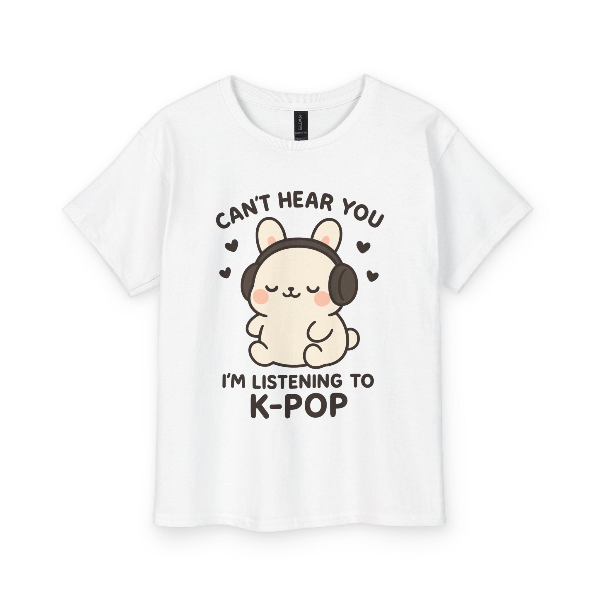 Can't Hear You I'm Listening to K - Pop Youth TeeKids clothesKO Creative Agency LLCWhiteS