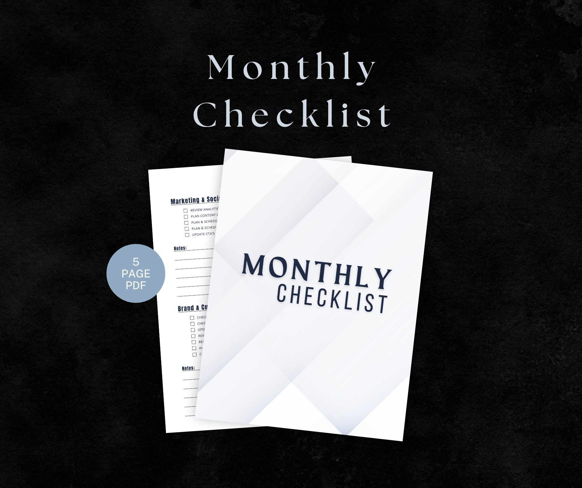 Monthly ChecklistDigitalKO Creative Agency LLC