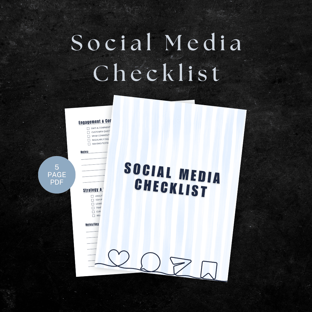 Social Media ChecklistDigitalKO Creative Agency LLC